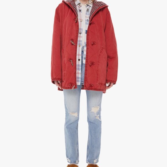 Dr. Collectors Windbreaker Jacket in Red - Picture 5 of 6